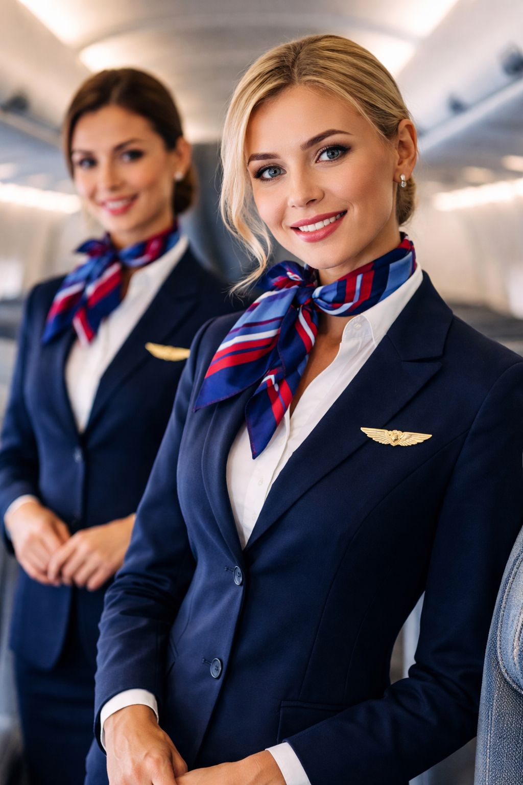 Flugbegleiterin Flugzeug