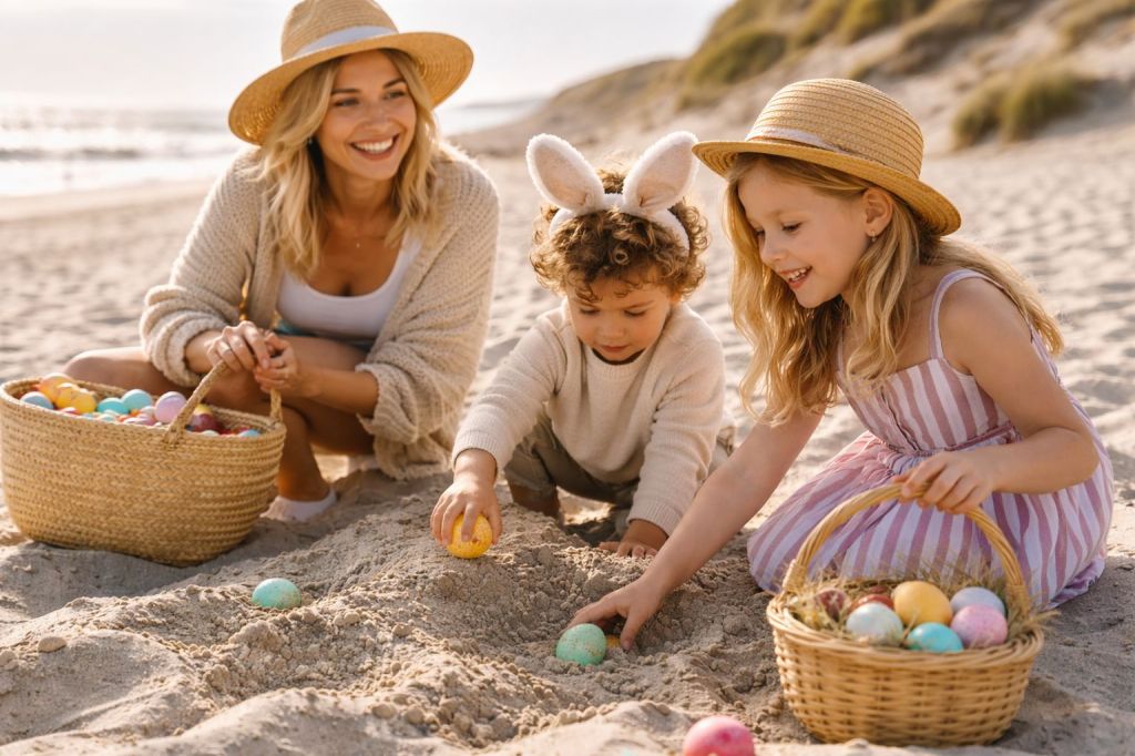Kind Ostern Strand