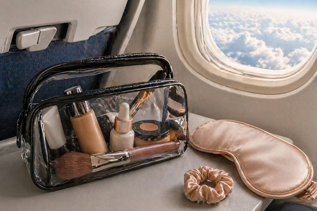 Make-up im Flugzeug