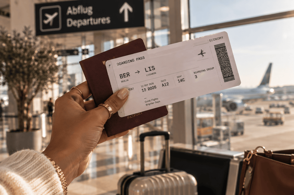 Frau Flugticket